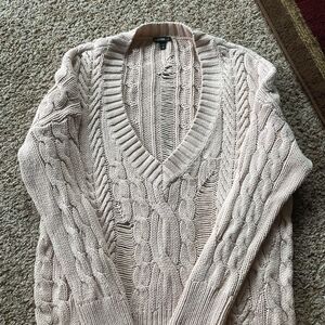 Express Soft Knit Sweater in Cream
